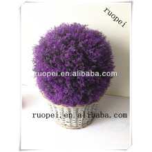 Bola de grama roxa artificial e lavanda para decoração de casa e jardim